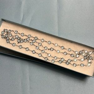 Touchstone crystal Chantelle Necklace. New in box, 36”